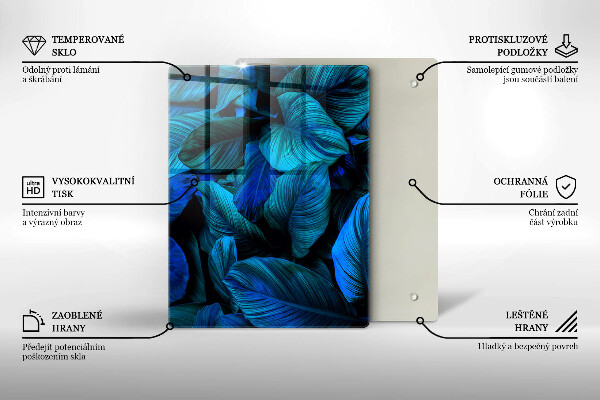 Üveg vágódeszka Világos fa szerkezet