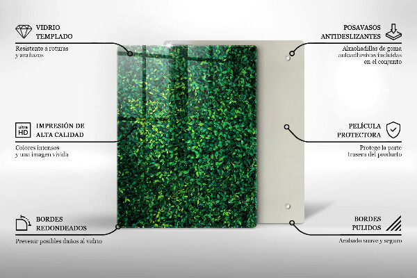 Üveg vágódeszka Kávébab