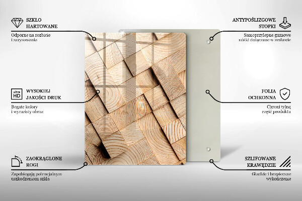 Üveg vágódeszka Absztrakt hullámok
