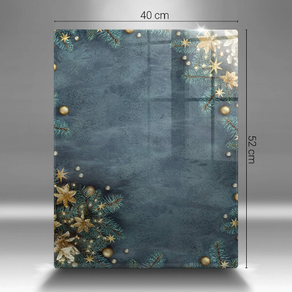 Üveg vágódeszka karácsonyi díszek