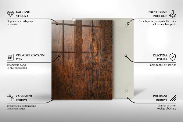 Üveg vágódeszka karácsonyi díszek