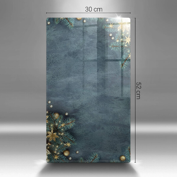 Üveg vágódeszka karácsonyi díszek