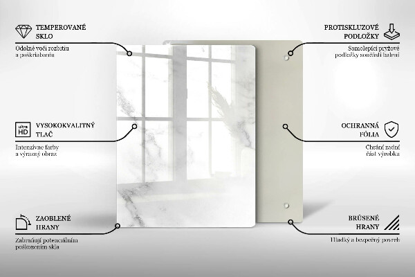 Üveg vágódeszka Kávébab