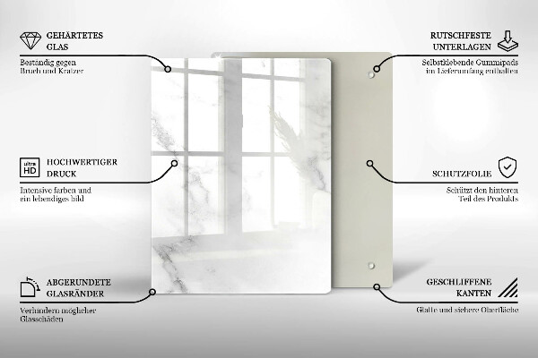 Üveg vágódeszka Kávébab