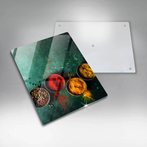 Üveg vágódeszka Keleti fűszerek