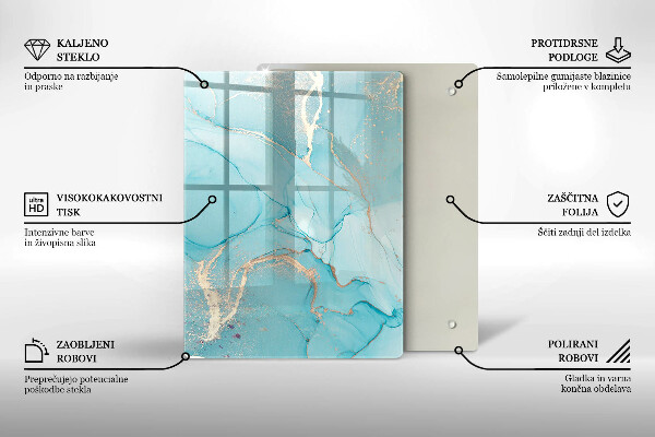 Üveg vágódeszka Húsvéti díszek