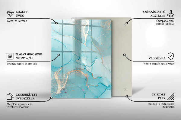 Üveg vágódeszka Húsvéti díszek