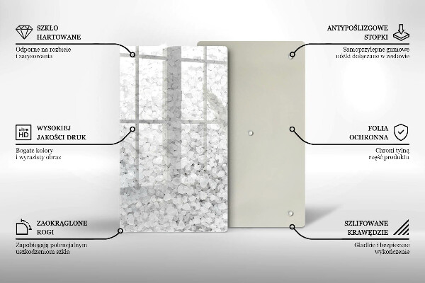 Üveg vágódeszka Só kristályok