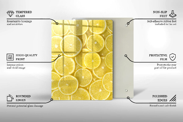 Üveg vágódeszka Színes cukorkák
