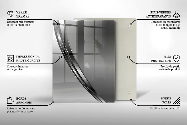 Üveg vágódeszka Színes gyümölcsök