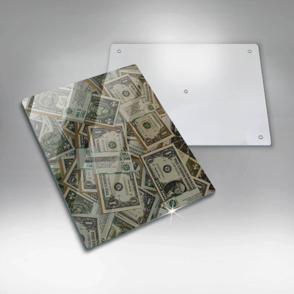 Üveg vágódeszka Pénz dollár