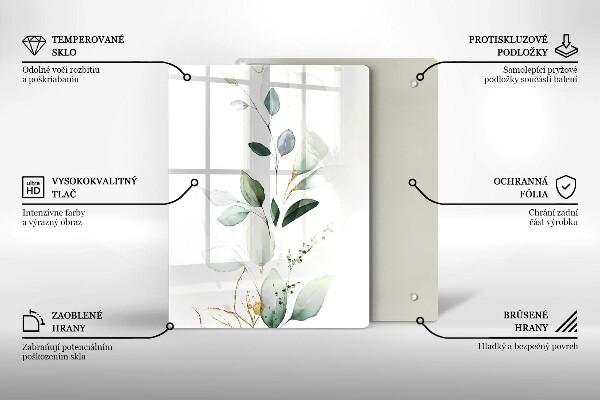 Üveg vágódeszka Zöld sütőtök