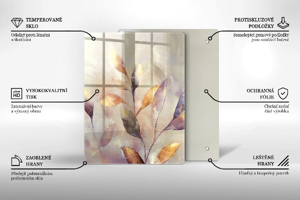 Üveg vágódeszka Zöldségek az asztalon