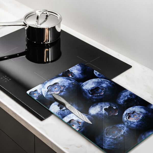 Üveg vágódeszka Közelkép a bogyók