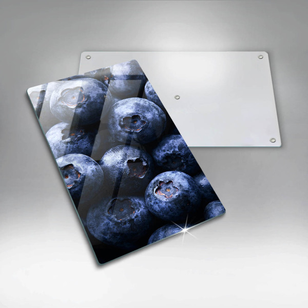 Üveg vágódeszka Közelkép a bogyók