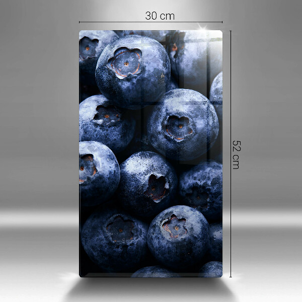 Üveg vágódeszka Közelkép a bogyók