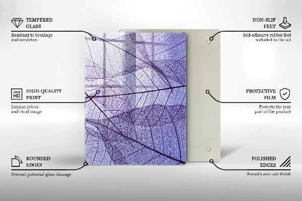 Üveg vágódeszka Zöldségek és fűszerek