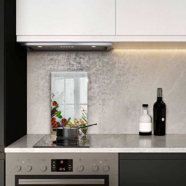 Üveg vágódeszka Zöldségek és fűszerek