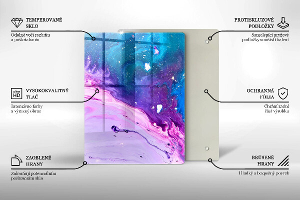 Üveg vágódeszka Zöld gyümölcsök és zöldségek