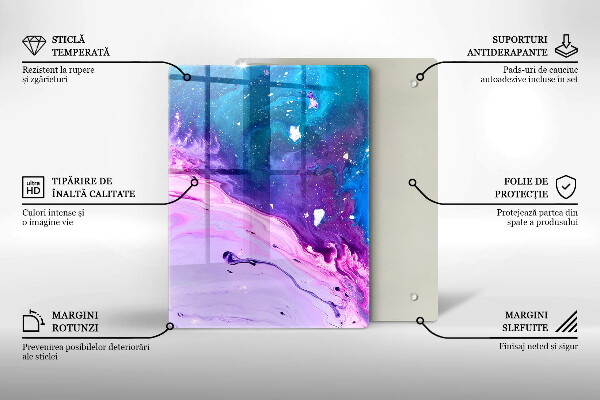 Üveg vágódeszka Zöld gyümölcsök és zöldségek