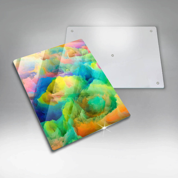 Üveg vágódeszka Színes absztrakció
