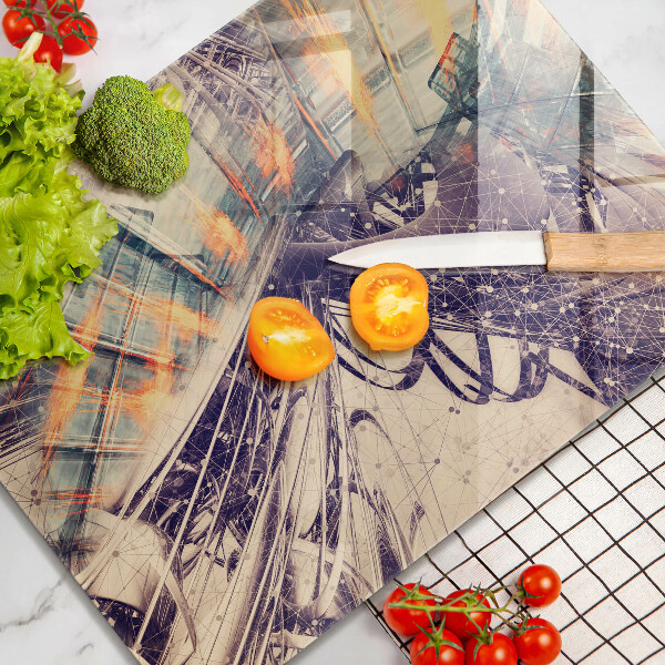 Üveg vágódeszka Modern kompozíció