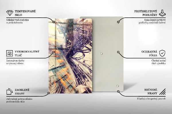 Üveg vágódeszka Modern kompozíció