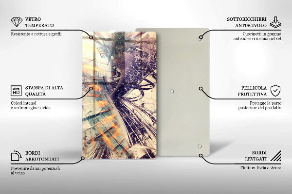 Üveg vágódeszka Modern kompozíció