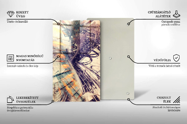 Üveg vágódeszka Modern kompozíció