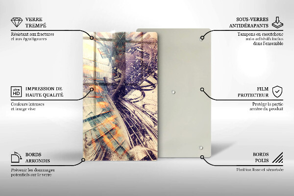 Üveg vágódeszka Modern kompozíció