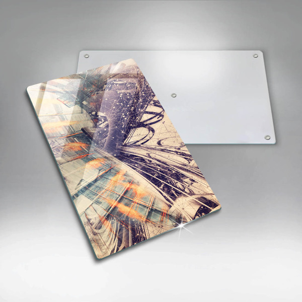 Üveg vágódeszka Modern kompozíció