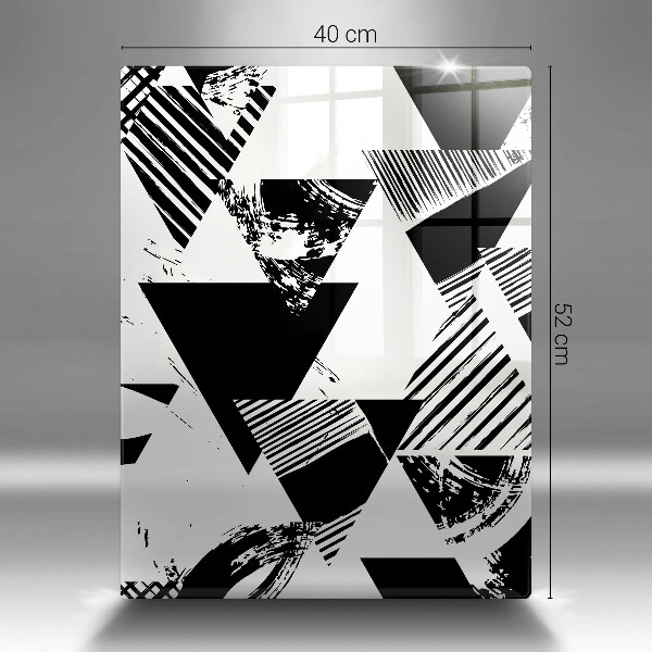 Üveg vágódeszka Geometriai háromszögek