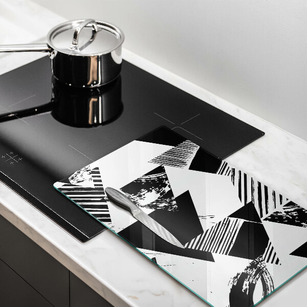 Üveg vágódeszka Geometriai háromszögek