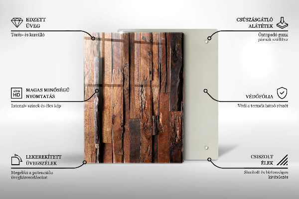 Üveg vágódeszka Geometriai háromszögek