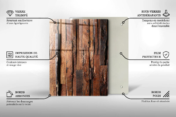 Üveg vágódeszka Geometriai háromszögek