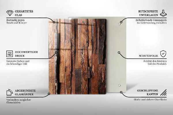 Üveg vágódeszka Geometriai háromszögek