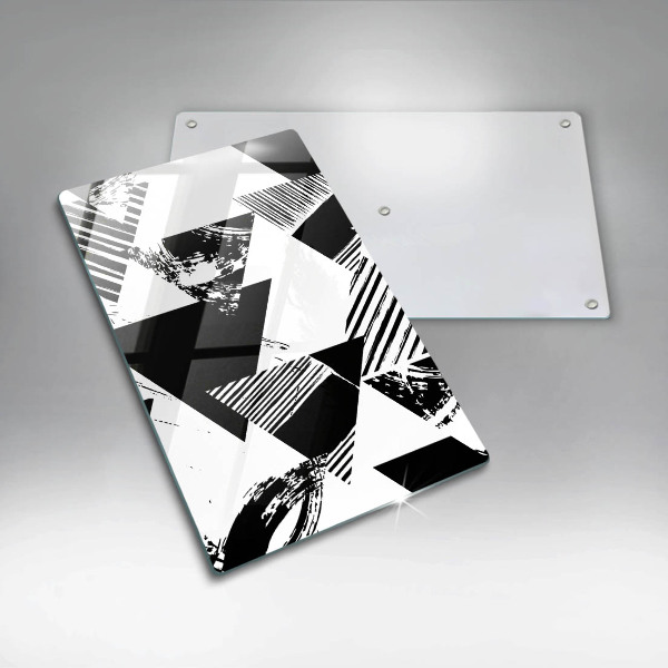 Üveg vágódeszka Geometriai háromszögek