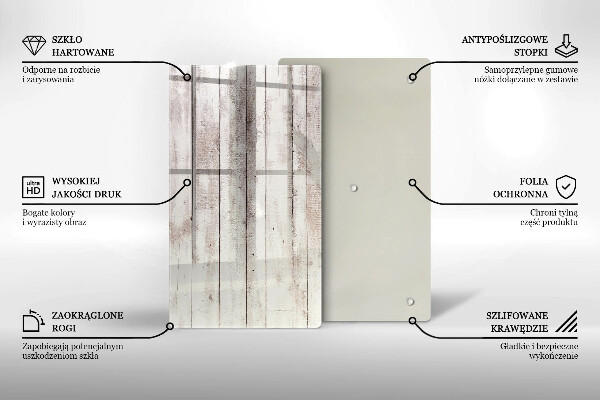 Üveg vágódeszka Régi fa táblák