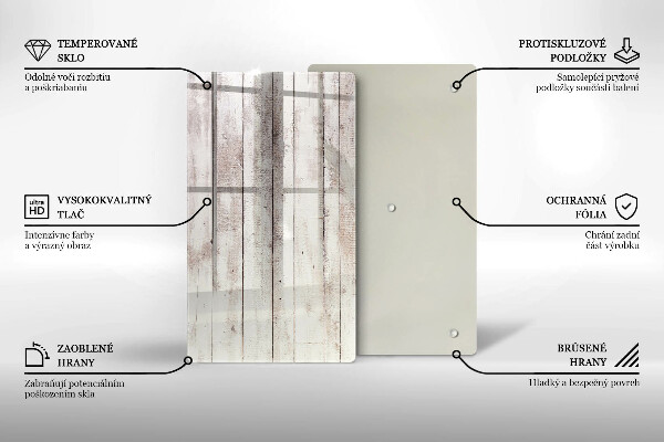 Üveg vágódeszka Régi fa táblák