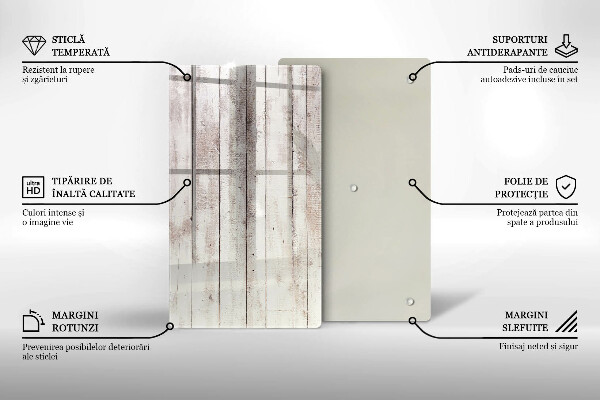 Üveg vágódeszka Régi fa táblák