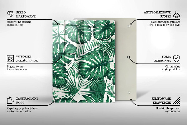 Üveg vágódeszka Beton textúra