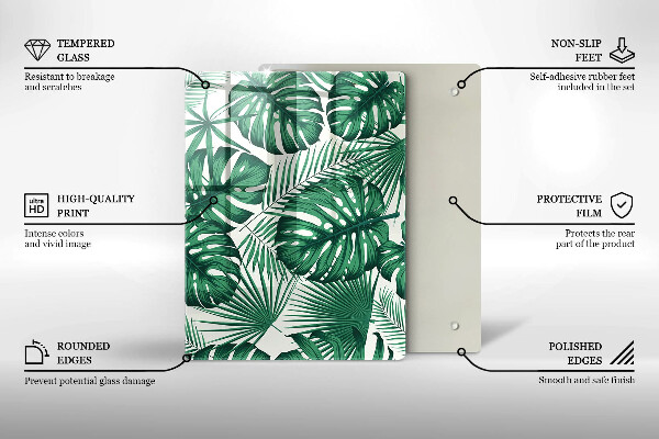 Üveg vágódeszka Beton textúra