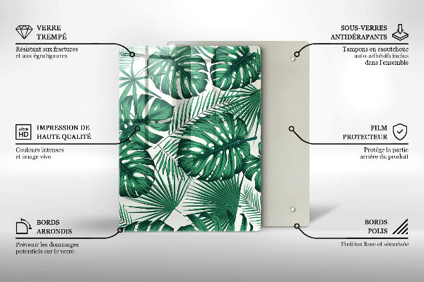 Üveg vágódeszka Beton textúra