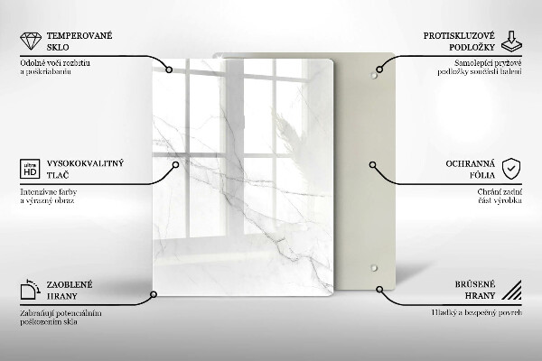 Üveg vágódeszka Pasztell márvány