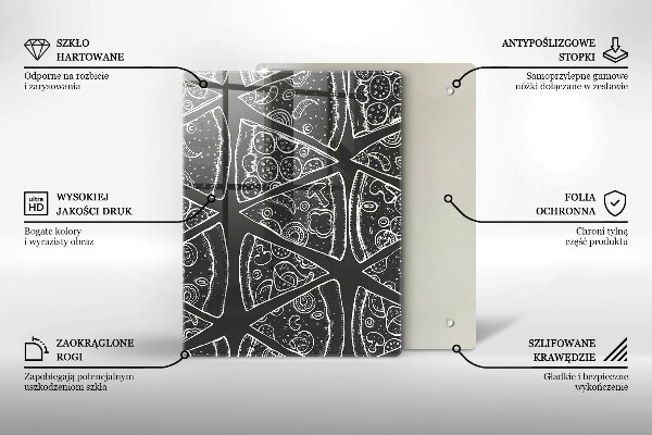 Üveg vágódeszka Elegáns absztrakció