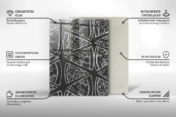 Üveg vágódeszka Elegáns absztrakció