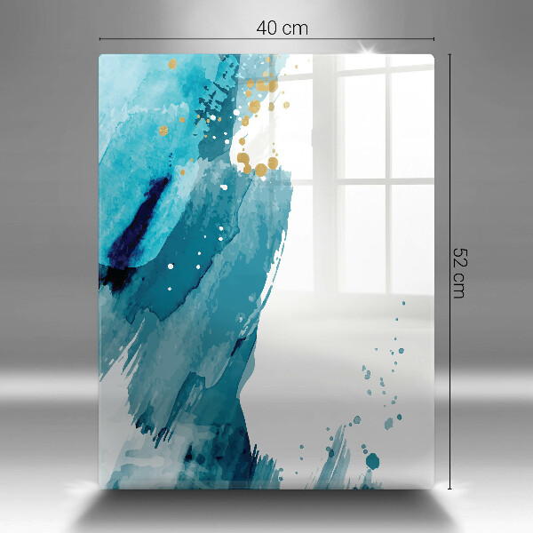 Üveg vágódeszka Kék foltok