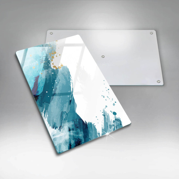 Üveg vágódeszka Kék foltok