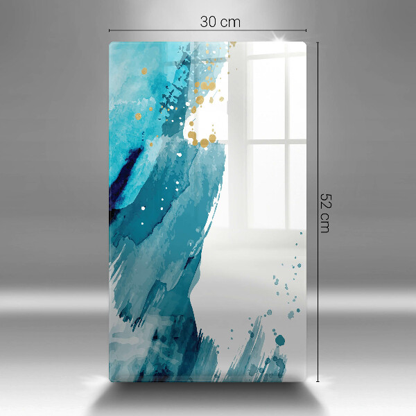 Üveg vágódeszka Kék foltok