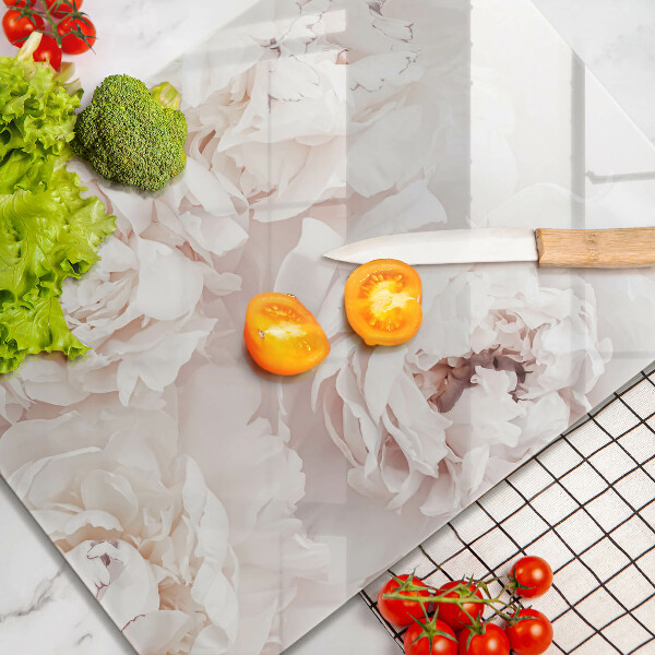 Üveg vágódeszka Pasztell bazsarózsa